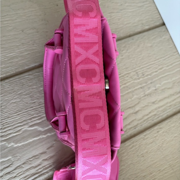 Steve Madden Pink Quilted Satchel with Silver Hardware - Picture 10 of 10